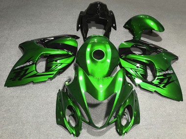 Custom 2008-2020 Suzuki GSXR 1300 Motorcycle Fairing - Glossy Green Black
