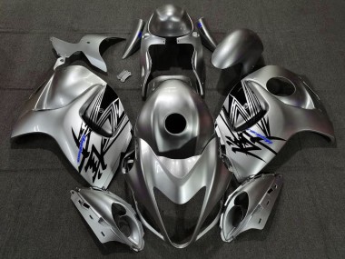 Custom 2008-2020 Suzuki GSXR 1300 Motorcycle Fairings - Liquid Silver Blue