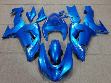 Custom 2006-2007 Kawasaki ZX10R Motorcycle Fairings - Blue