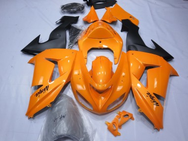 Custom 2006-2007 Kawasaki ZX10R Motorcycle Fairings - Orange