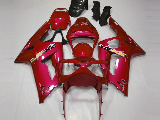 2003-2004 Kawasaki ZX6R Motorcycle Fairing - Red