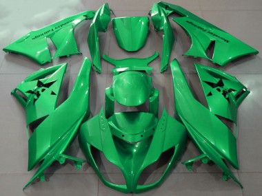 Custom 2009-2012 Kawasaki ZX6R Motorcycle Fairings - Green