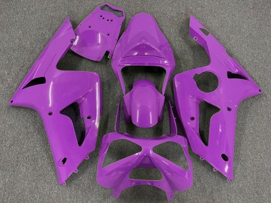 Custom 2003-2004 Kawasaki ZX6R Motorcycle Fairings - Magenta