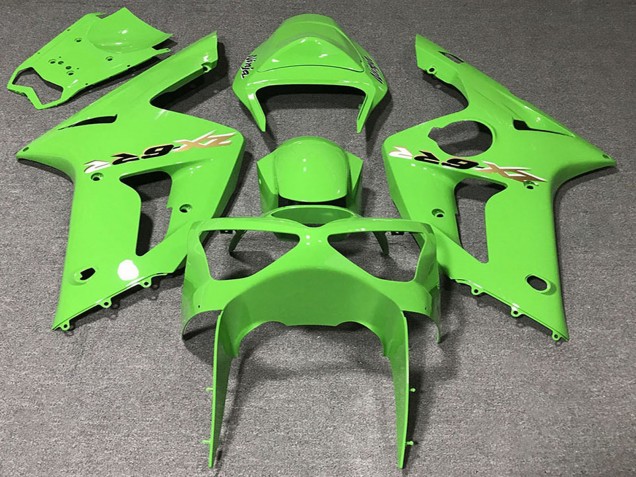2003-2004 Kawasaki ZX6R Motorcycle Fairings - Light Green