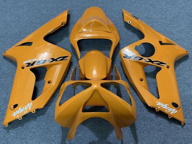 2003-2004 Kawasaki ZX6R Motorcycle Fairings - Orange