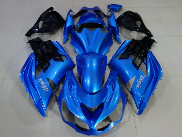 2012-2024 Kawasaki ZX14R Motorcycle Fairings - Blue Black