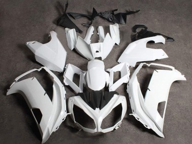Custom 2009-2011 Kawasaki Ninja 650R Motorcycle Fairings - White
