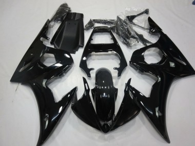 Custom 2005 Yamaha R6 Motorcycle Fairings - Glossy Black