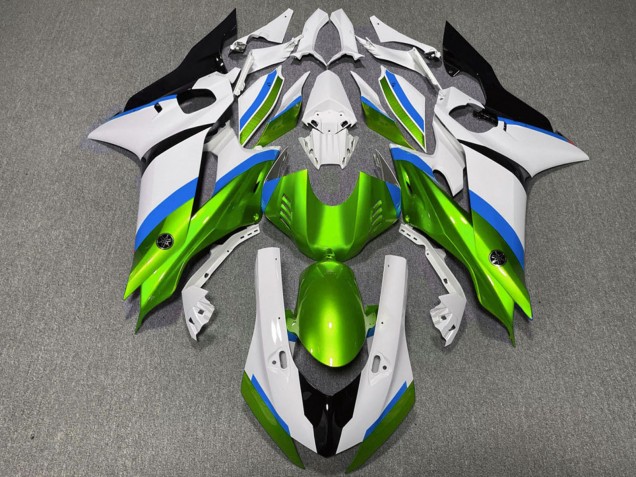 2017-2023 Yamaha R6 Motorcycle Fairings - White Blue Green