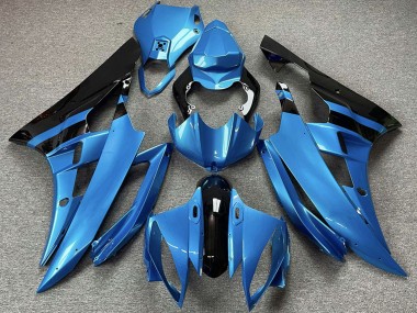 Custom 2006-2007 Yamaha R6 Motorcycle Fairings - White Blue Red Green Dunlop Wudy Michelin Motul