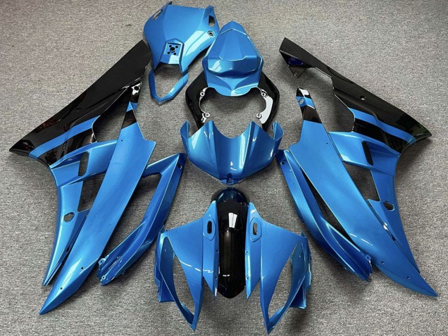 2006-2007 Yamaha R6 Motorcycle Fairings - White Blue Red Green Dunlop Wudy Michelin Motul