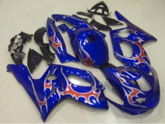 1996-2007 Yamaha YZF600R Thundercat Motorcycle Fairings - Blue Red