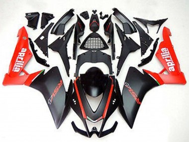 Custom 2012-2018 Aprilia RS4 125 Motorcycle Fairings - Red Matte Black