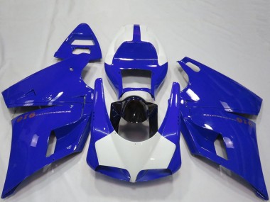 Custom 1993-2005 Ducati 916 Motorcycle Fairings - Blue Glossy Black