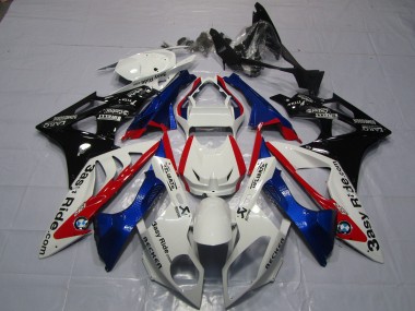 Custom 2009-2014 BMW S1000RR Motorcycle Fairings - White Red Blue Glossy Black Easy Ride