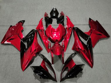 Custom 2009-2014 BMW S1000RR Motorcycle Fairings - Red Glossy Black