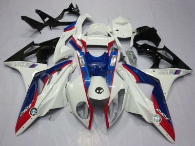 Custom 2009-2014 BMW S1000RR Motorcycle Fairing Kits - White Red Blue Glossy Black