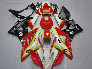Custom 2009-2014 BMW S1000RR Motorcycle Fairings - White Red Yellow Glossy Black