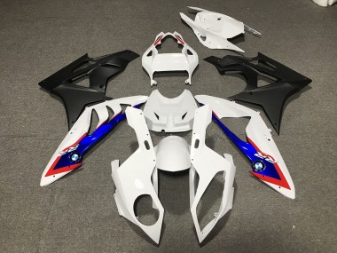 Custom 2009-2014 BMW S1000RR Motorcycle Fairings - White Red Blue Matte Black
