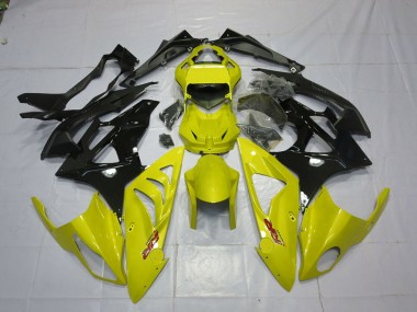 Custom 2009-2014 BMW S1000RR Motorcycle Fairings - Yellow Glossy Black
