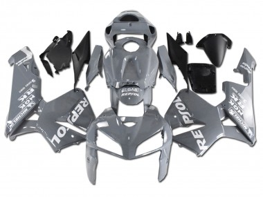 Custom 2005-2006 Honda CBR600RR Motorcycle Fairings - Nardo Grey White Repsol