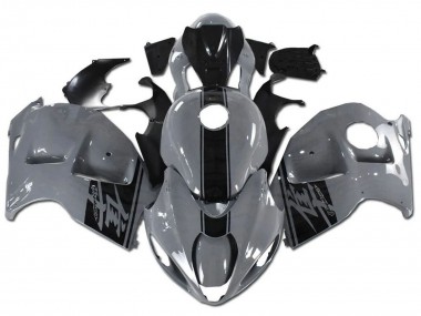 Custom 1996-2007 Suzuki GSXR 1300 Hayabusa Motorcycle Fairings - Nardo Grey Black
