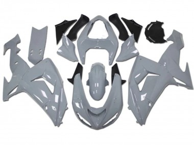 Custom 2006-2007 Kawasaki ZX10R Motorcycle Fairings - Nardo Grey