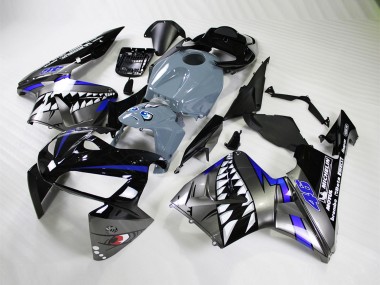 Custom 2005-2006 Honda CBR600RR Motorcycle Fairings - Nardo Grey Shark