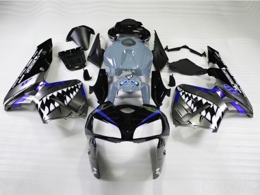 Custom 2005-2006 Honda CBR600RR Motorcycle Fairings - Nardo Grey Shark