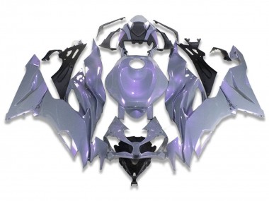 Custom 2019-2022 Kawasaki ZX6R Motorcycle Fairings - Chameleon Grey Dazz Pearl Purple