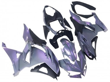 Custom 2024-2025 Kawasaki Ninja 500 EX500R Motorcycle Fairings - Chameleon Grey Dazz Pearl Purple