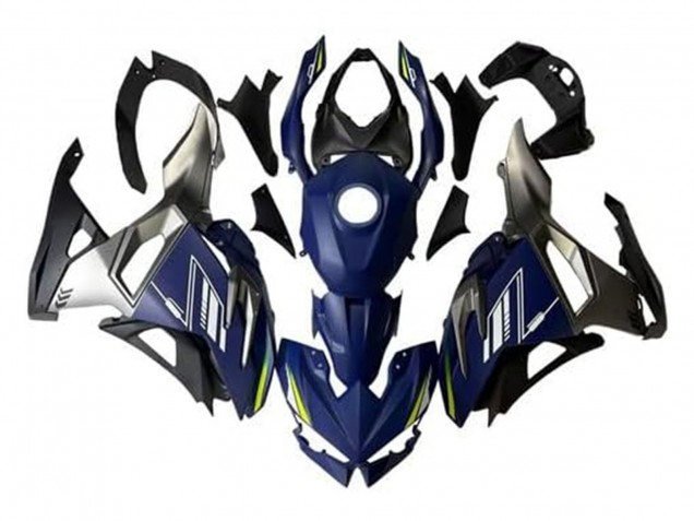 2024-2025 Kawasaki Ninja 500 EX500R Motorcycle Fairings - Blue White Yellow Silver Black