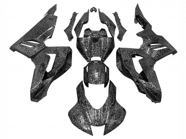 Custom 2020-2023 Honda CBR1000RR-R Motorcycle Fairings - Black Forged Carbon Fiber