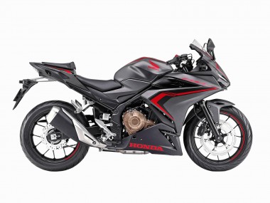 Custom 2022 Honda CBR400R Motorcycle Fairings - Matte Black Red