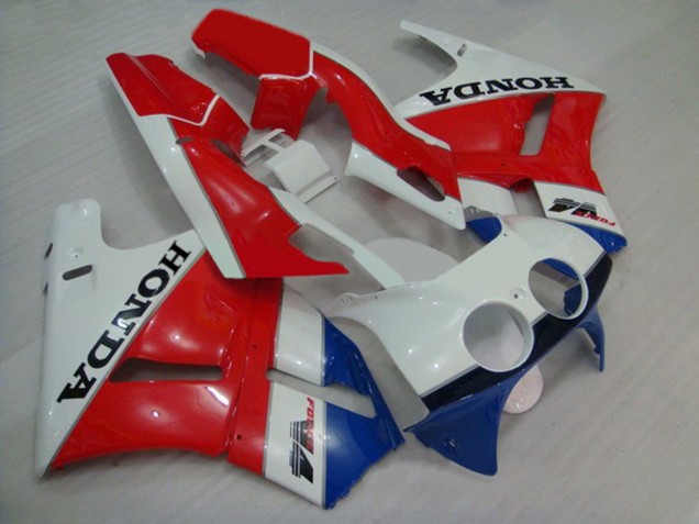 1988-1992 Honda VFR400R NC30 Motorcycle Fairings - White Red Blue