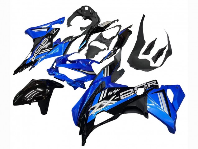 2019-2025 Kawasaki ZX25R ZX-25R Motorcycle Fairings - Blue White Matte Black