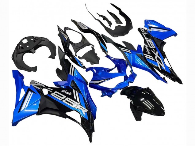 2019-2025 Kawasaki ZX25R ZX-25R Motorcycle Fairings - Blue White Matte Black