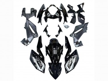 Custom 2018-2024 Kawasaki Z400 Motorcycle Fairings - Glossy Black