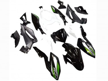 Custom 2018-2024 Kawasaki Z400 Motorcycle Fairings - White Glossy Black Green