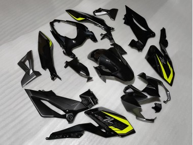 Custom 2018-2024 Kawasaki Z400 Motorcycle Fairings - Black Yellow