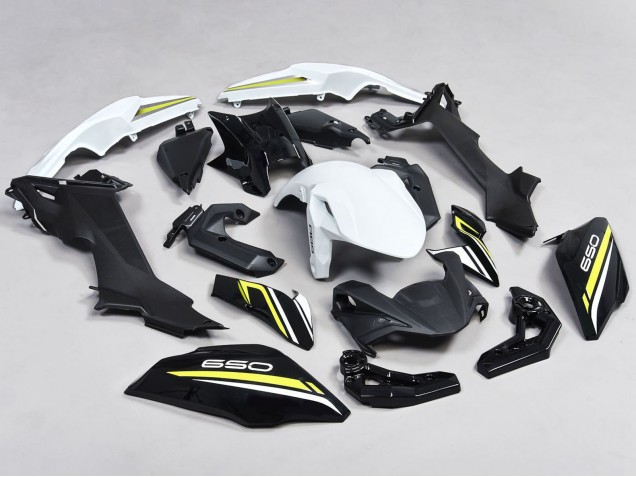 2017-2019 Kawasaki Ninja Z650 Motorcycle Fairings - Black White Yellow