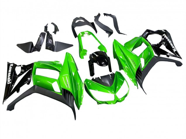 2010-2016 Kawasaki Z1000SX Motorcycle Fairings - Glossy Black Matte Black Green