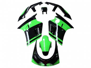 Custom 1989-1990 Kawasaki ZXR250 Motorcycle Fairings - Green Glossy Black