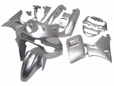 Custom 1998-2003 Kawasaki ZZR600 Motorcycle Fairings - Silver