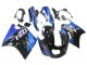 1990-1992 Kawasaki ZZR1100 Motorcycle Fairings - Blue Glossy Black