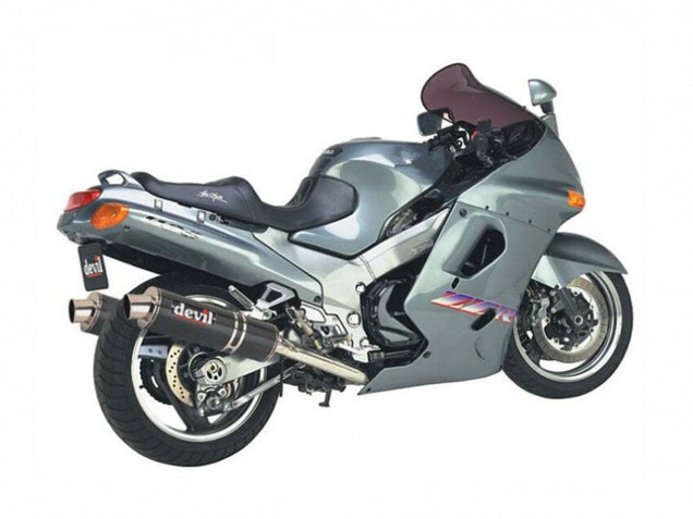 1993-2003 Kawasaki ZZR1100 Motorcycle Fairings - Grey