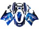 1993-2003 Kawasaki ZZR1100 Motorcycle Fairings - Blue Silver Black