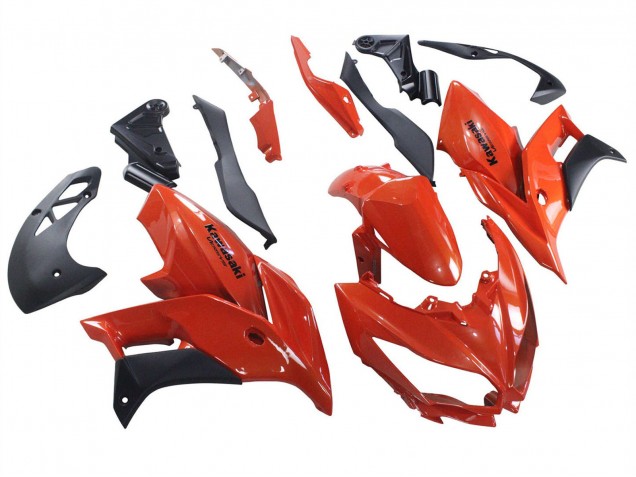 2015-2020 Red Matte Black Kawasaki Versys 650 Motorcycle Fairings