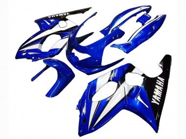 Custom 1996-2007 Yamaha YZF600R Thundercat Motorcycle Fairings - Blue White Black