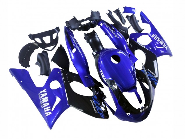 1996-2007 Yamaha YZF600R Thundercat Motorcycle Fairings - Blue Glossy Black